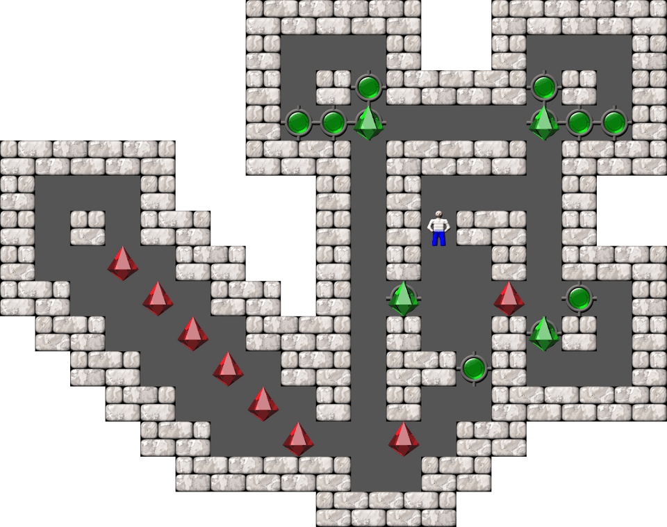 Sokoban Sasquatch 02 Arranged level 19